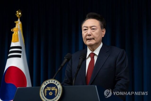 ▲ 윤석열 대통령이 7일 서울 용산 대통령실 청사에서 대국민 담화를 하고 있다. ⓒ연합뉴스