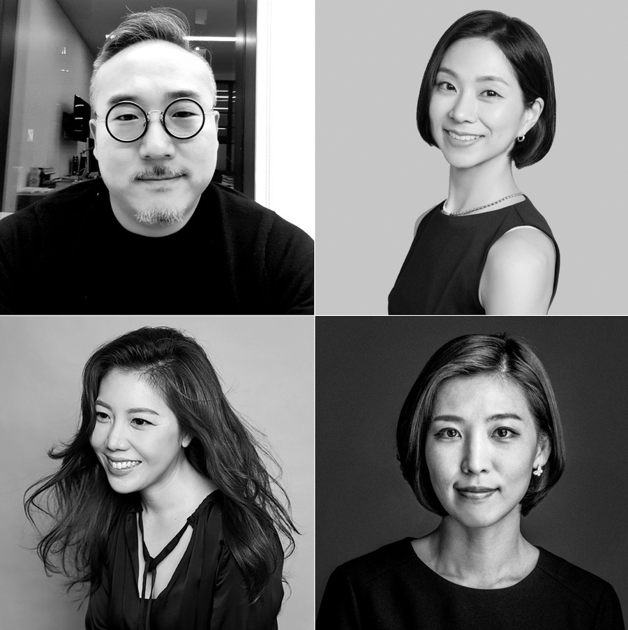 ▲ 원쇼 2025 심사위원으로 선정된 (좌측위부터 시계방향) 김희태 융폰매트한강 CEO, 박유진·이주희·잭스 정 제일기획 GCD. ©The One Show