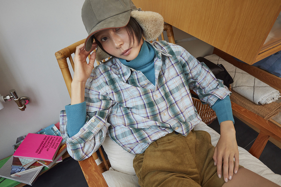 ▲ 슈콤마보니 ‘이어플랩 캡’ⓒ슈콤마보니