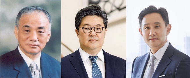 ▲ (왼쪽부터)장형진 영풍 고문, 김병주 MBK파트너스 회장, 최윤범 고려아연 회장. ⓒ각사