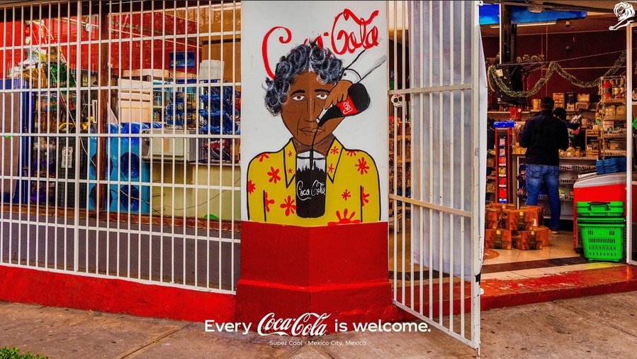 ▲ 코카콜라를 그려주셔서 감사합니다(Thanks for Coke-Creating) 캠페인. ⓒCANNES LIONS