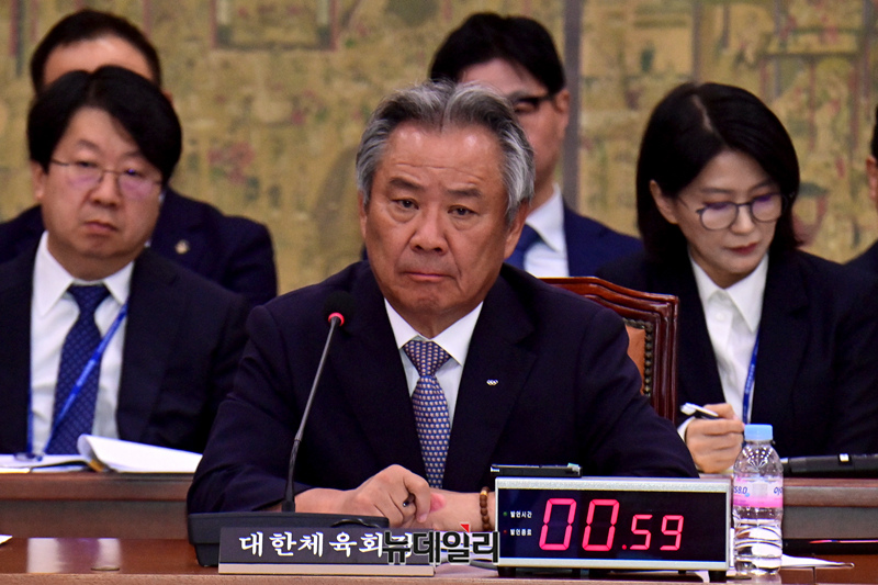 ▲ 이기흥 대한체육회장. ⓒ뉴데일리 DB