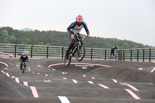 ▲ 국내 최대 규모의 자전거 펌프트랙(Pump Track).ⓒ경주시