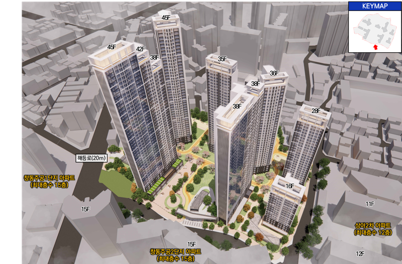 ▲ 서울 도봉구 창동상아1차아파트 재건축 조감도.ⓒ서울시