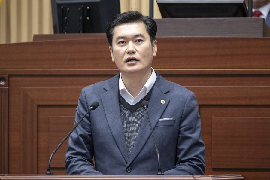 ▲ 경상북도의회 김창혁 의원(구미7, 국민의힘)은 20일 열린 제351회 제2차 정례회 제4차 본회의 5분 자유발언을 통해 ‘2025 구미아시아육상경기선수권대회’ 성공을 위한 경북도의 적극적인 지원을 촉구했다.ⓒ경북도의회