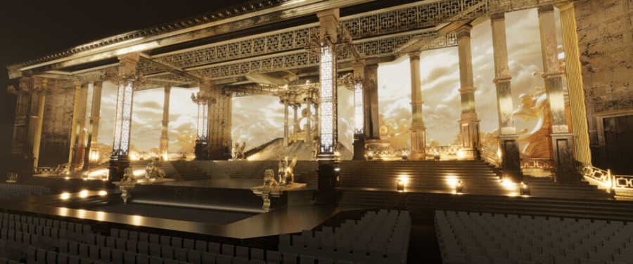 ▲ 오페라 '어게인 2024 투란도트' 무대 이미지.ⓒ2024투란도트문화산업전문회사