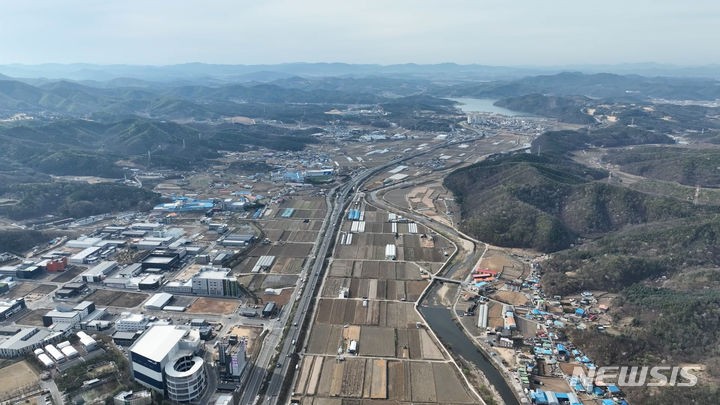 ▲ 용인 첨단 시스템 반도체 국가산단이 들어설 이동 남사읍 일대 전경 ⓒ뉴시스