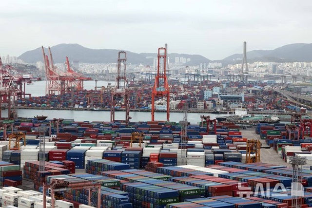 ▲ 부산항. 241021 ⓒ뉴시스