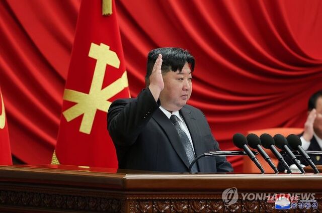 ▲ 북한 김정은이 지난 23일부터 27일까지 노동당 중앙위위원회 제8기 제11차 전원회의를 주재하고 