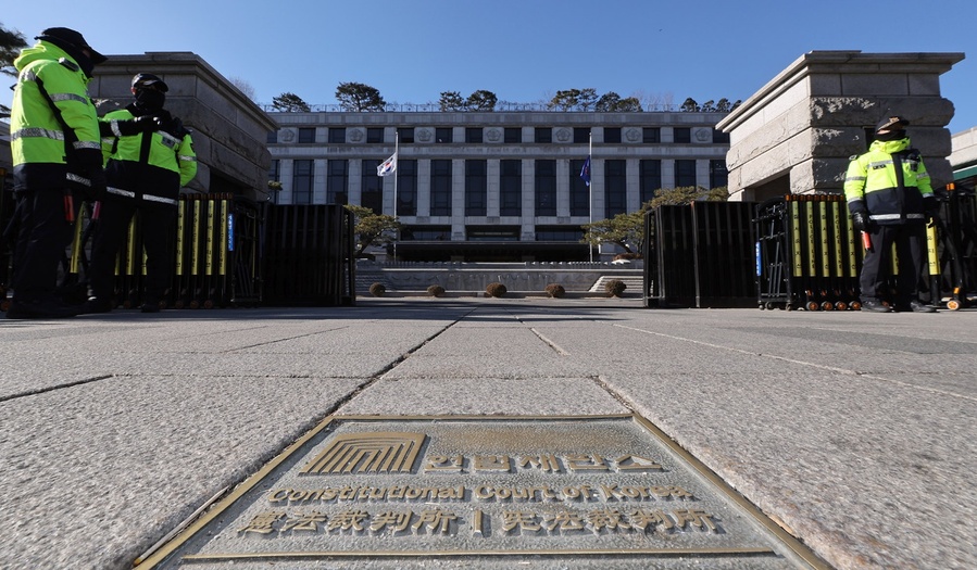 ▲ 윤석열 대통령의 탄핵 심판을 진행 중인 서울 종로구 헌법재판소. ⓒ정상윤 기자