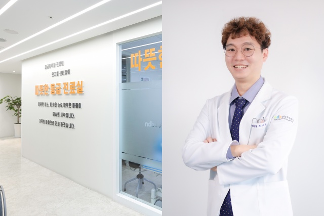 ▲ 남양주백병원 오지열 센터장이 응급진료실 연장 운영을 소개한 뒤 기념촬영을 하고 있다. ⓒ남양주백병원 제공