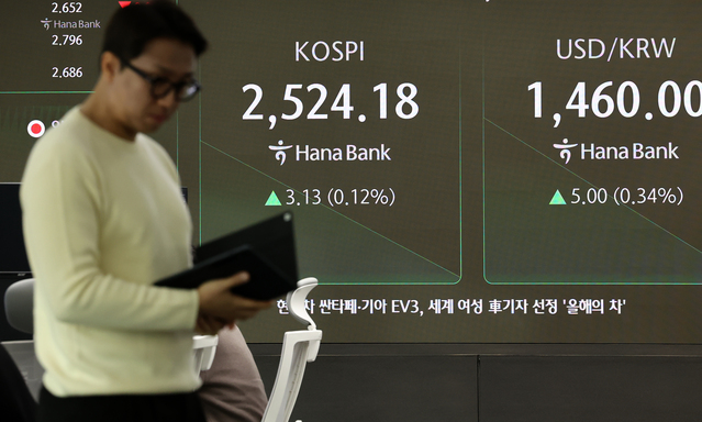 ▲ 코스피가 5거래일 연속 올라 2,520대에서 강세 출발한 9일 오전 서울 하나은행 본점 딜링룸에서 딜러들이 업무를 보고 있다. ⓒ연합뉴스