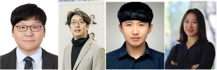 ▲ (좌측부터) 위정재 한양대 교수, 김산하 카이스트 교수, 제형민 카이스트 연구원, 원수경 한양대 박사.ⓒ한양대