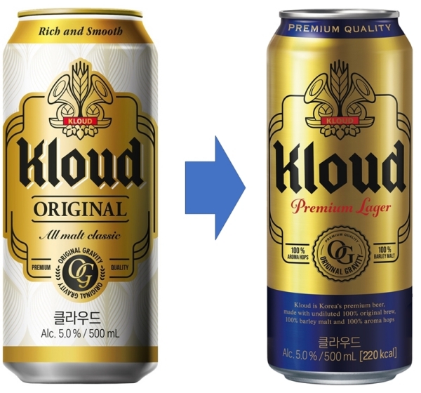 ▲ 클라우드 리뉴얼 비교ⓒ롯데칠성음료