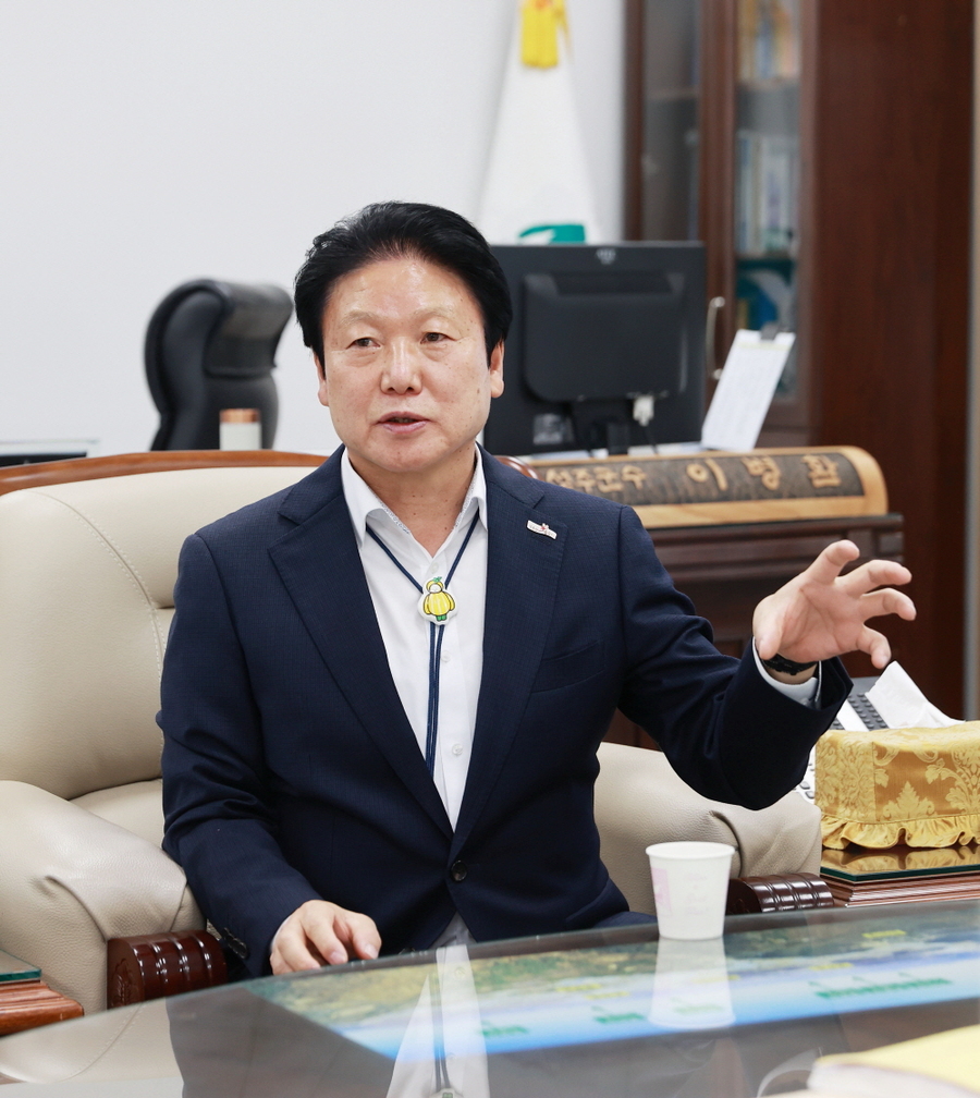 ▲ 이병환 성주군수가 올해 군정방향을 설명했다.ⓒ성주군