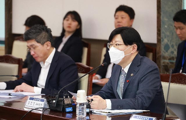 ▲ 소영 금융위원회 부위원장이 21일 서울 종로구 정부서울청사에서 열린 제6차 보험개혁회의에서 발언하고 있다.ⓒ금융위원회