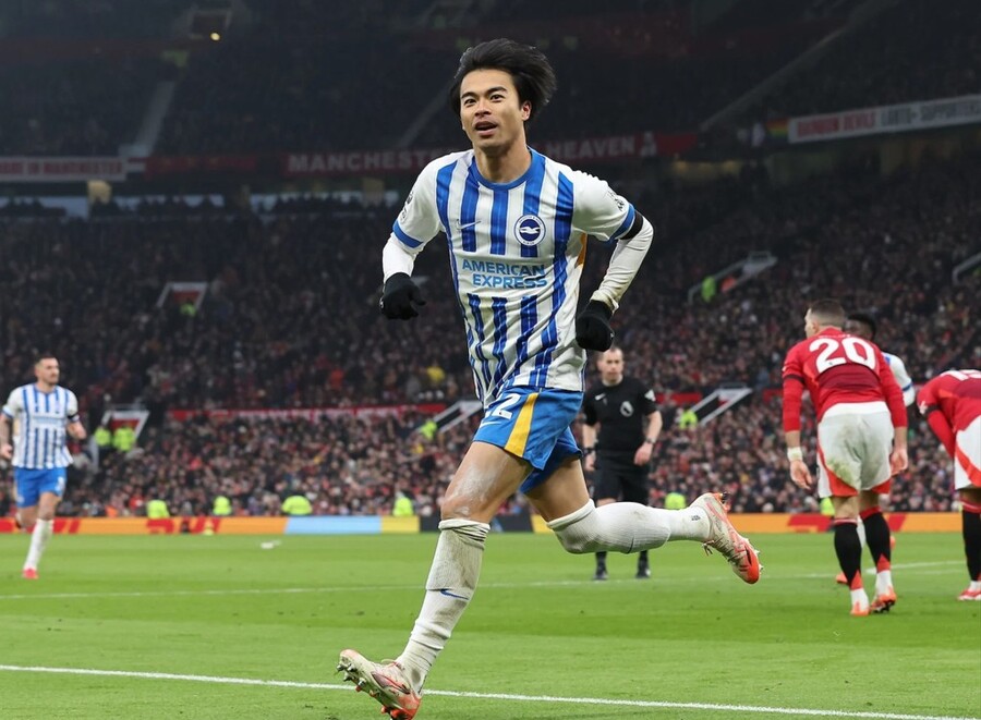 ▲ 일본 간판 측면 공격수 미토마 카오루(브라이턴).ⓒ 브라이턴 홈페이지 갈무리.