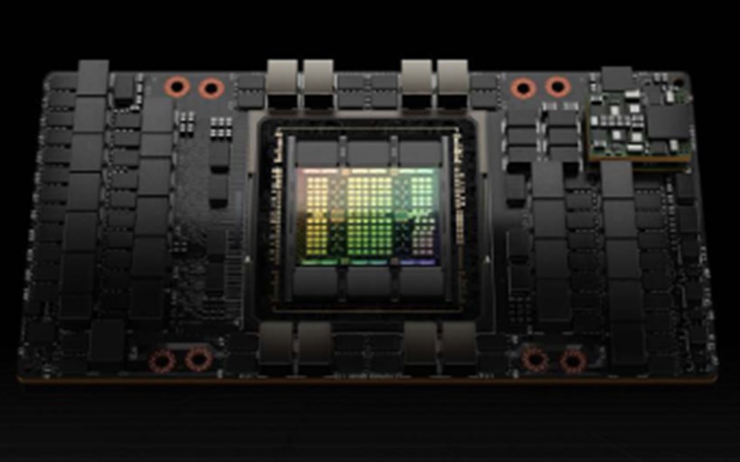 ▲ 엔비디아 H100 GPU 이미지. ⓒ엔비디아 홈페이지 갈무리.