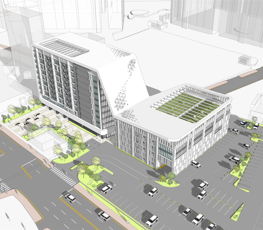 ▲ 개화산역 공영주차장 '민관동행사업 기획제안' 조감도.ⓒ서울시