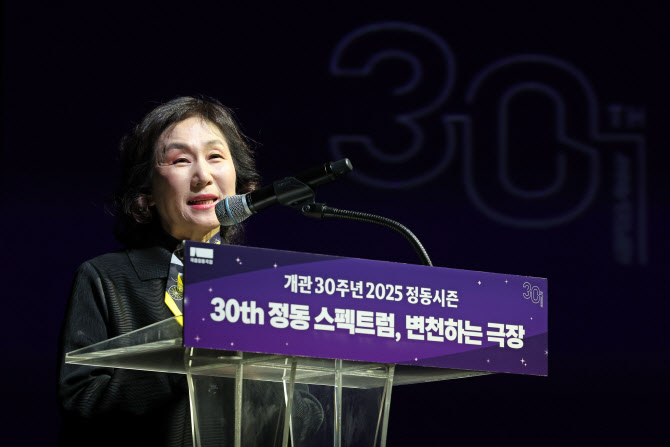 ▲ 정성숙 국립정동극장 대표이사는 4일 오전 11시 기자간담회를 열고 '2025 정동시즌'의 라인업을 발표했다.ⓒ뉴시스