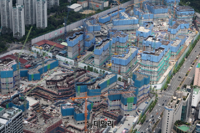 ▲ 서울 시내 신축 아파트 공사현장ⓒ뉴데일리DB