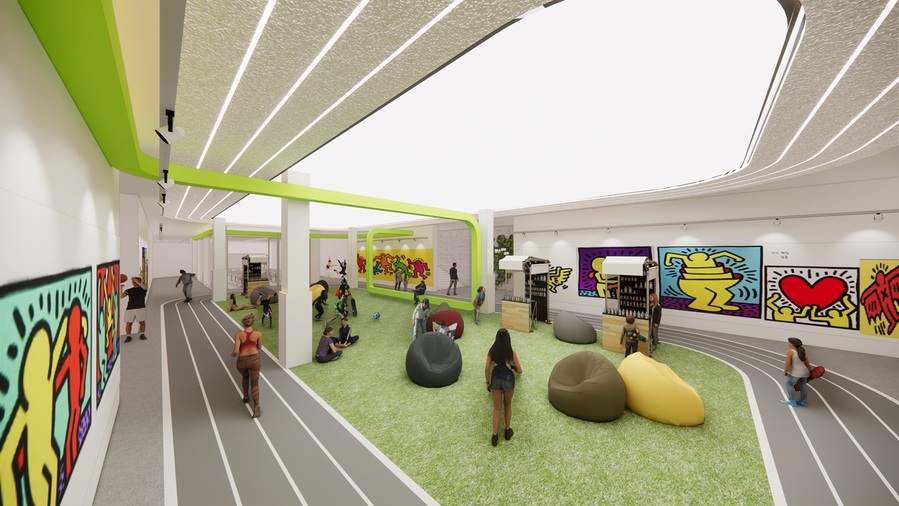 ▲ 청주시 대현지하상가 청년특화지역 언더플레이그라운드 조감도.ⓒ청주시