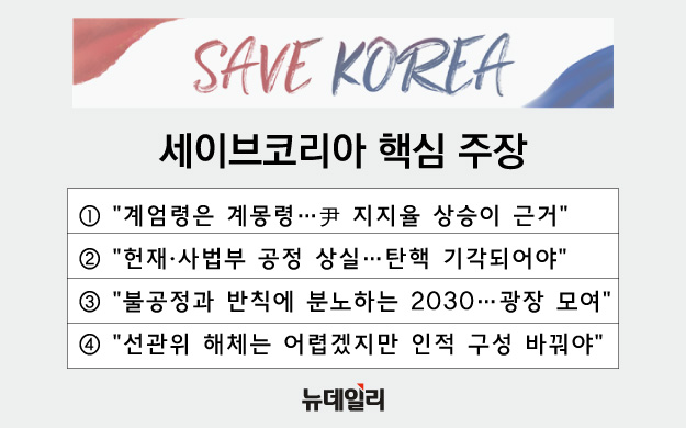 ▲ 세이브코리아 핵심 주장 ⓒ황유정 디자이너
