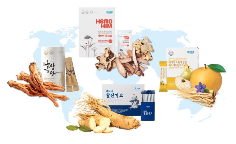 ▲ 애터미가 한국 전통 건강식품을 현대화해 판매되고 있는 건강식품.ⓒ애터미