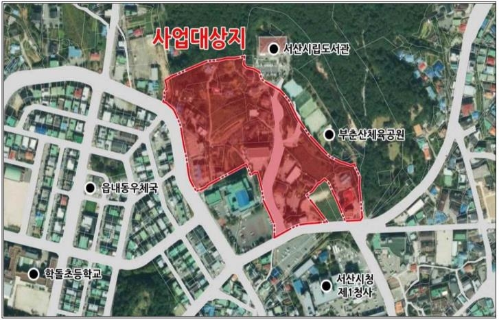 ▲ 서산시 신청사 위치도.ⓒ서산시