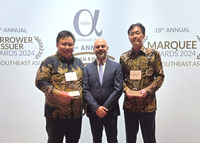 ▲ 요하네스 W. 에드워드(Johanes W. Edward) 스핀도 CSO, 시디크 바자르왈라(Siddiq Bazarwala) 알파사우스이스트아시아 CEO, 남경훈 한국투자증권 인도네시아 법인장. 한국투자증권 제공