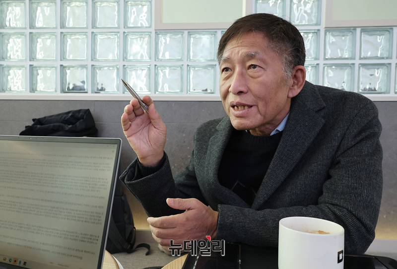 ▲ 주동식 지역평등시민연대 대표가 14일 뉴데일리와 인터뷰하고 있다. ⓒ정상윤 기자