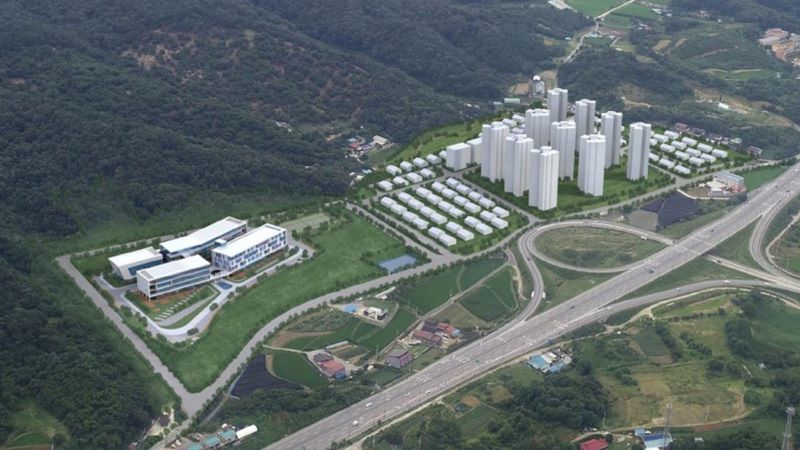 ▲ 동현지구 스마트 창조도시 조감도.ⓒ공주시