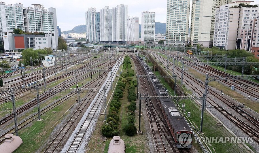 ▲ 서울 용산역 인근 선로 ⓒ연합뉴스