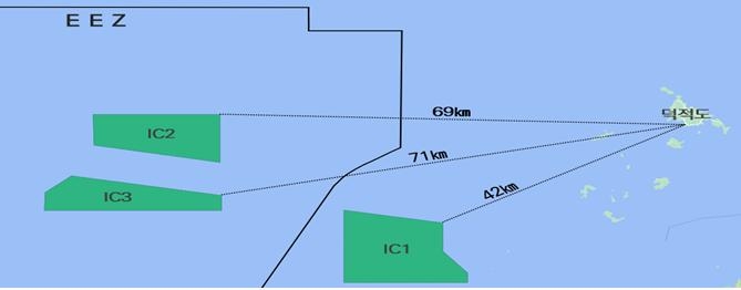 ▲ 인천시 옹진군 덕적도 인근 공공주도 해상풍력 사업 예정해역 위치도. ⓒ인천시 제공