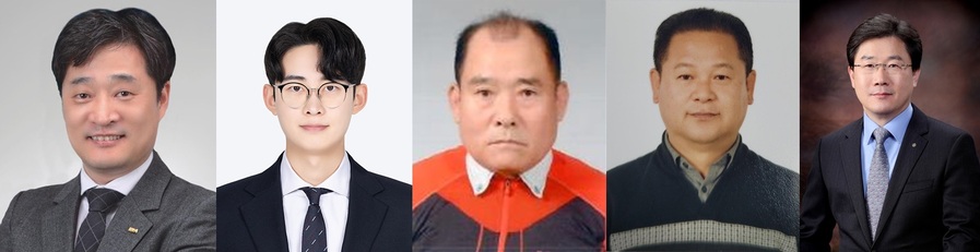 ▲ 왼쪽부터 대상 박세호, 본상(지역사회개발부문) 김원빈, 본상(사회봉사부문) 김종완, 본상(선행·효행부문) 조정태, 특별상 송준기.ⓒ대구시