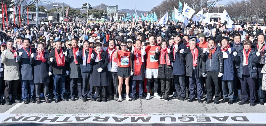▲ 이번 마라톤대회에서는 15개국 158명의 정상급 엘리트 선수들이 참가한 가운데 도심에서 열렸다.ⓒ대구시