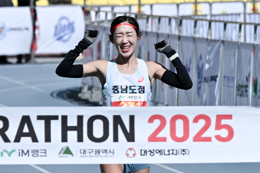 ▲ 국내 여자부 1등 충남도청 최정윤 선수.ⓒ대구시
