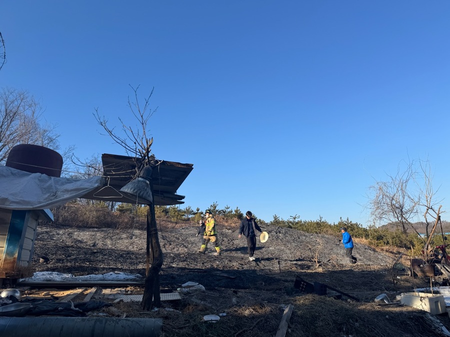 ▲ 아산 산불 현장 모습.ⓒ산림청