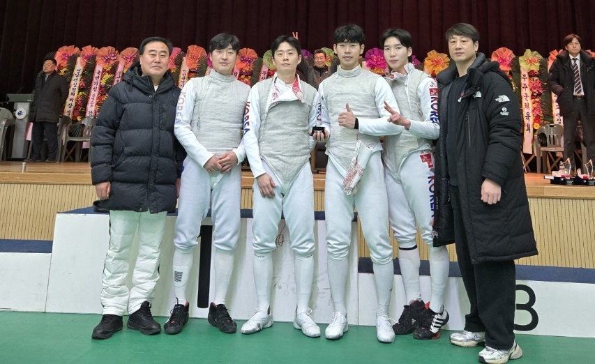 ▲ 대전도시공사 펜싱팀.ⓒ대전도시공사