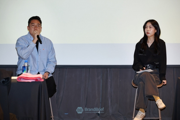 ▲ 지난해 영 라이언즈 컴피티션에 미디어 부문으로 출전해 브론즈를 수상한 고태율(왼쪽), 임수진 제일기획 프로. ⓒ정상윤 기자