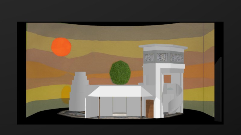 ▲ '피가로의 결혼' 무대디자인.ⓒ국립오페라단