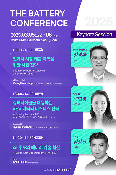▲ 더배터리컨퍼런스 2025 연사ⓒ한국배터리산업협회