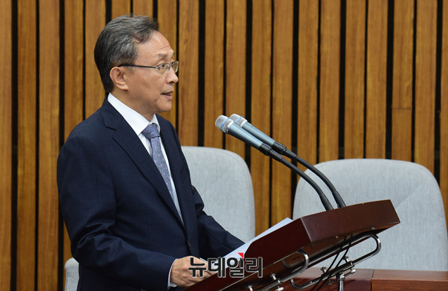 ▲ 유남석 헌법재판소장. ⓒ뉴데일리DB