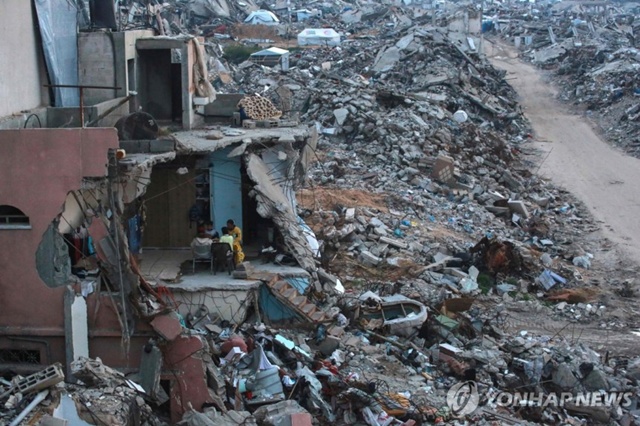 ▲ 전쟁으로 폐허가 된 가자지구. AFP 연합뉴스 자료사진. ⓒ연합뉴스