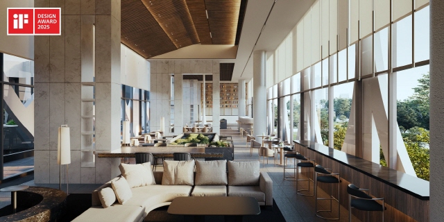 ▲ 블랑 써밋 74의 카페&비스트로 전경ⓒ대우건설