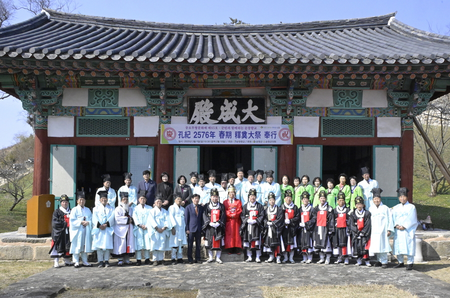 ▲ 순창향교 춘기 석전대제가 지난 9일 순창향교 대성전에서 개최됐다ⓒ순창군
