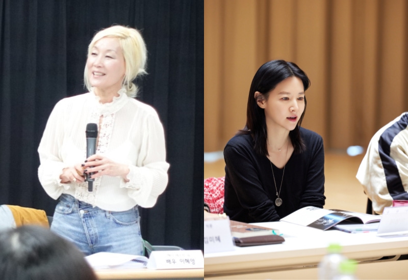 ▲ 이혜영·이영애의 연극 '헤다 가블러' 첫 리딩 현장.ⓒ국립극단·LG아트센터
