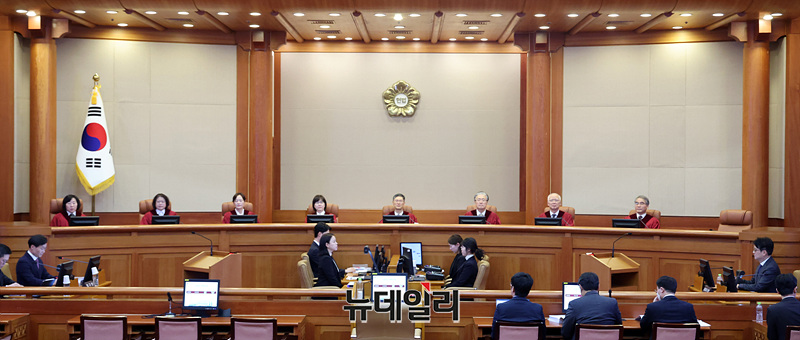 ▲ 헌법재판소 대심판정. ⓒ서성진 기자