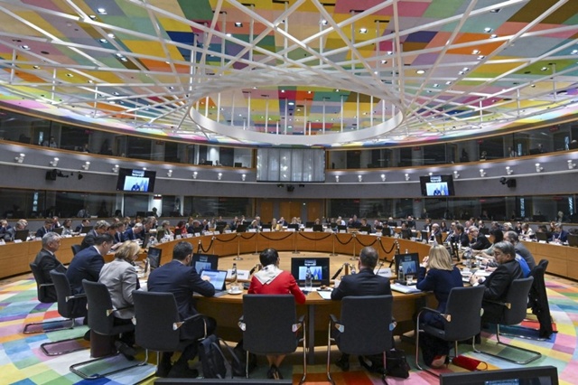 ▲ 벨기에 브뤼셀에서 열린 EU 27개국 외교장관회의. 250317 사진=EU 제공. ⓒ연합뉴스
