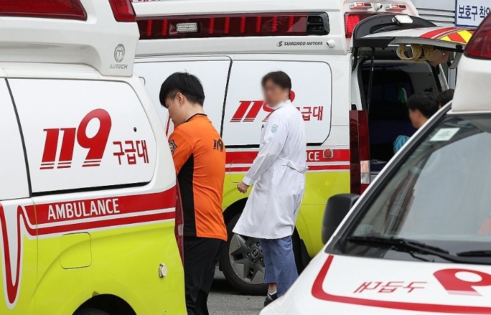 ▲ 119 구급대원. ⓒ연합뉴스